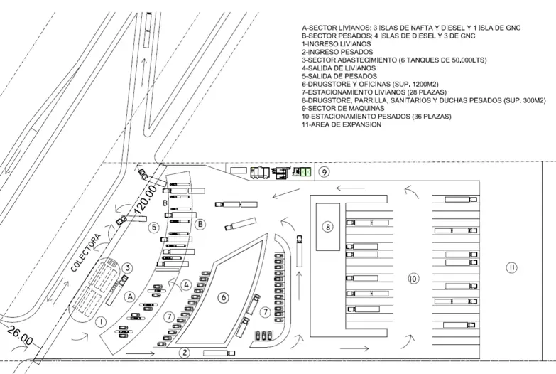 Vista aérea de la planta completa